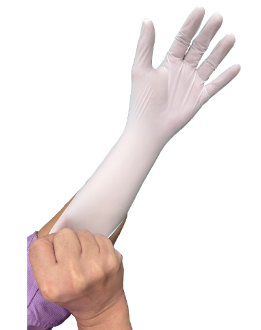 CYK 高階白色 NBR 手套 - Class 100 潔淨室專用