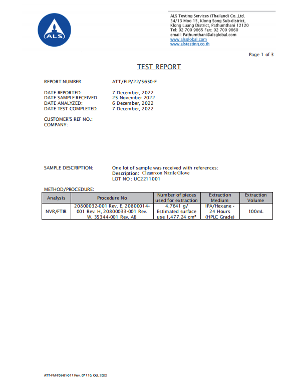 FTIR 測試報告
